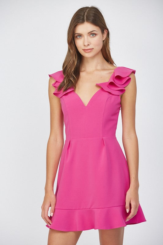 Bayou Boil Ruffle Pocket Dress main image 1