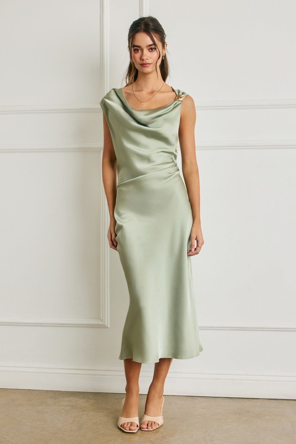 Green Tea Midi Dress