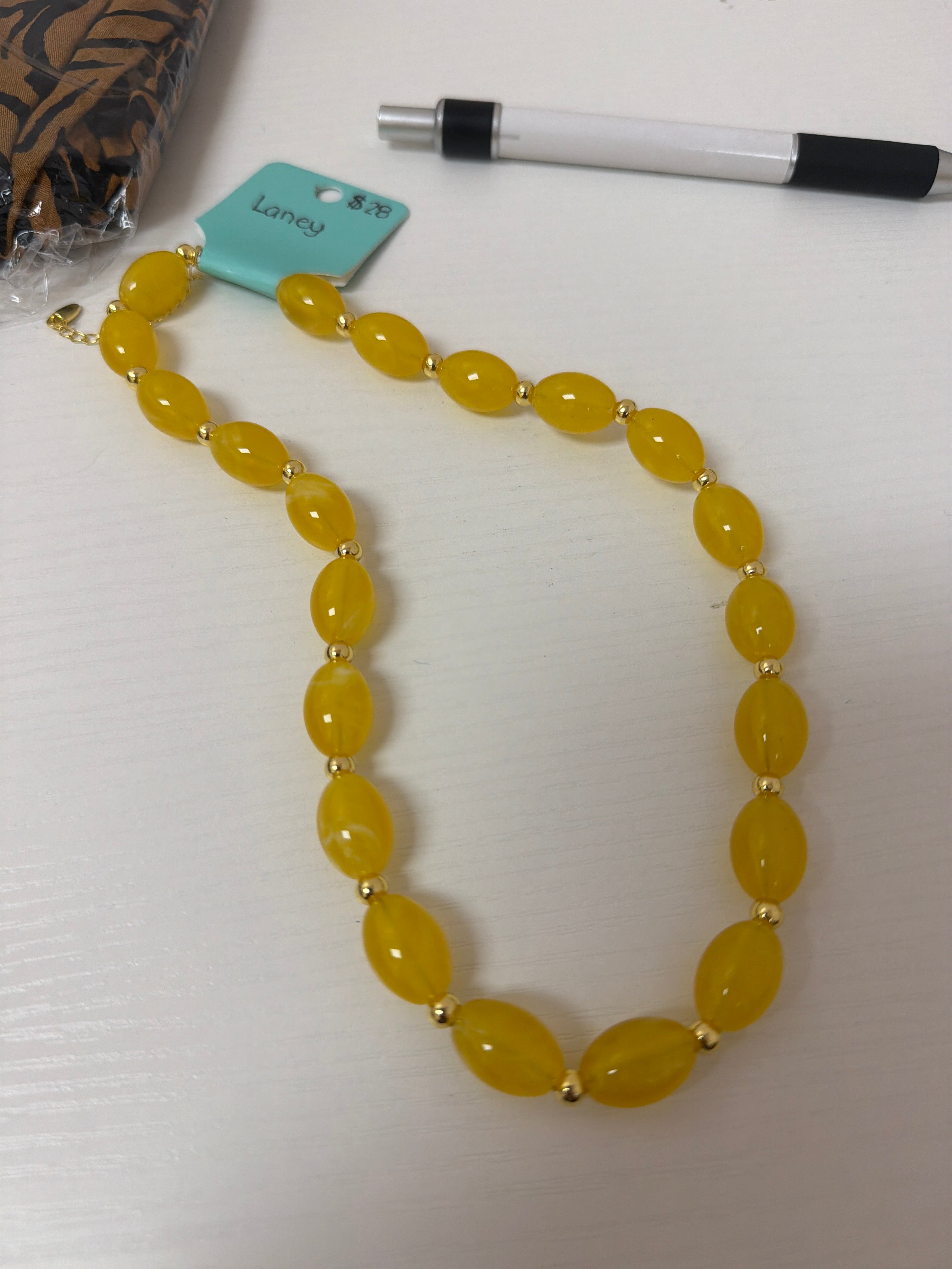 Laney Necklace - Yellow