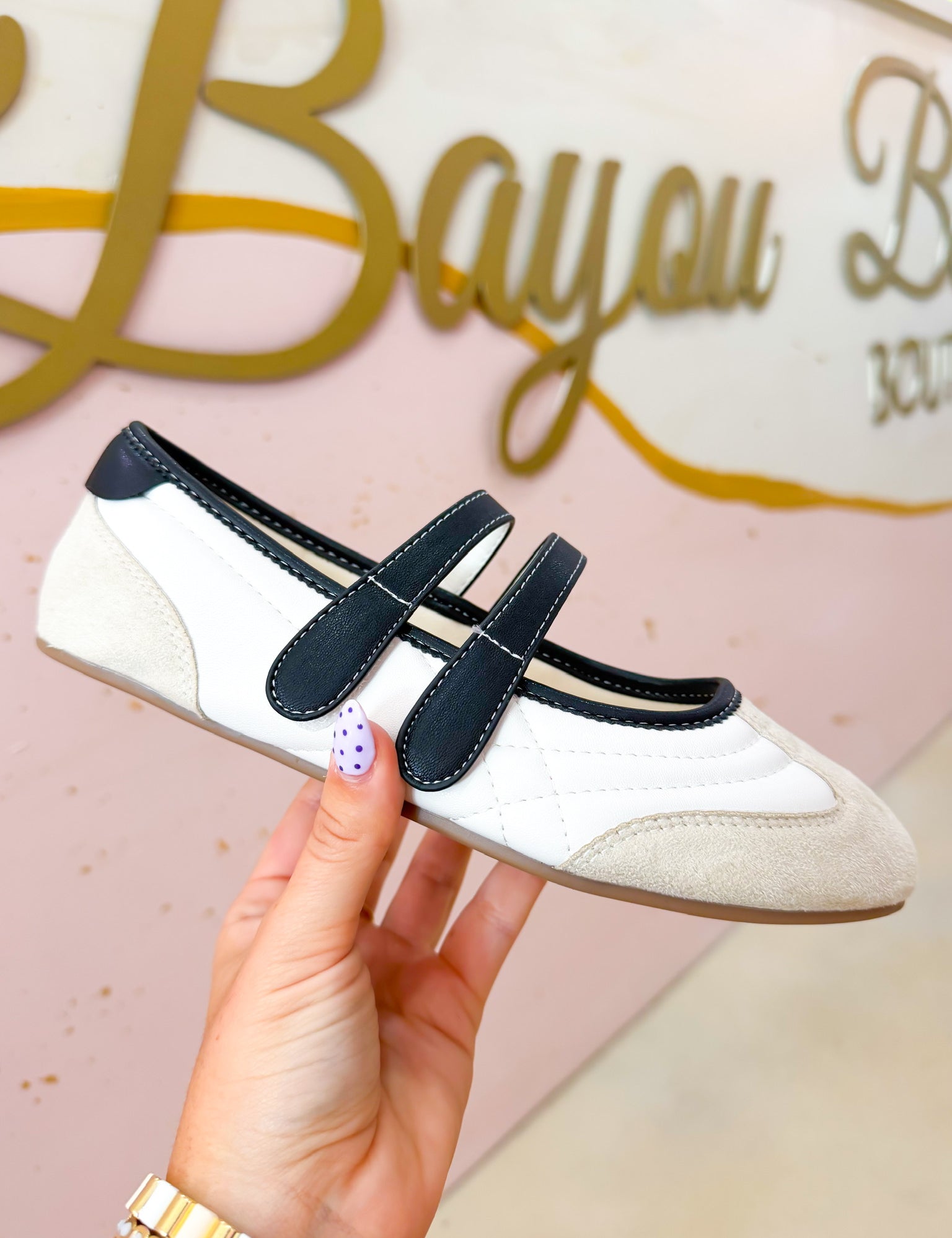 Salome Ballet Flats - Bone
