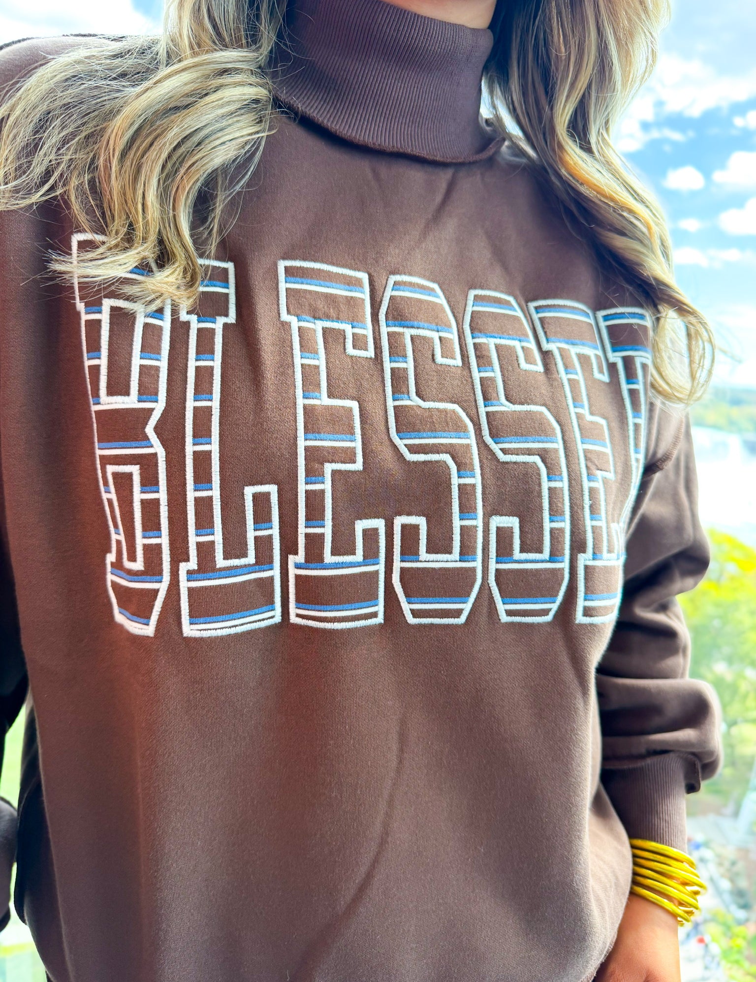Blessed Girl Sweatshirt - Brown