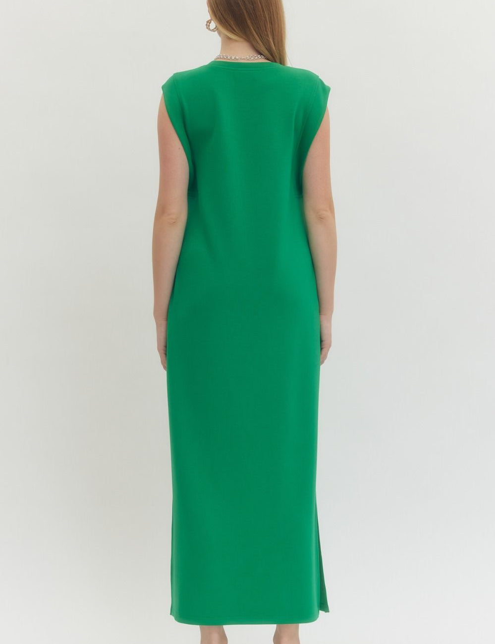 Always Around Midi Dress -Kelly Green
