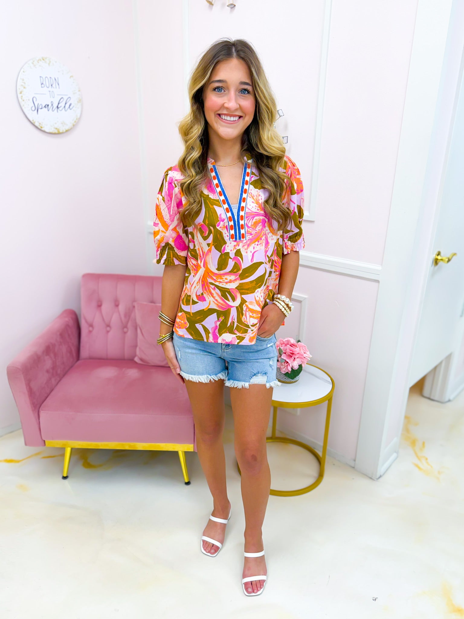 Beachside Blossom Top