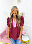 Pinky Plum Top