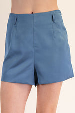 Smooth Like Satin Shorts Blue