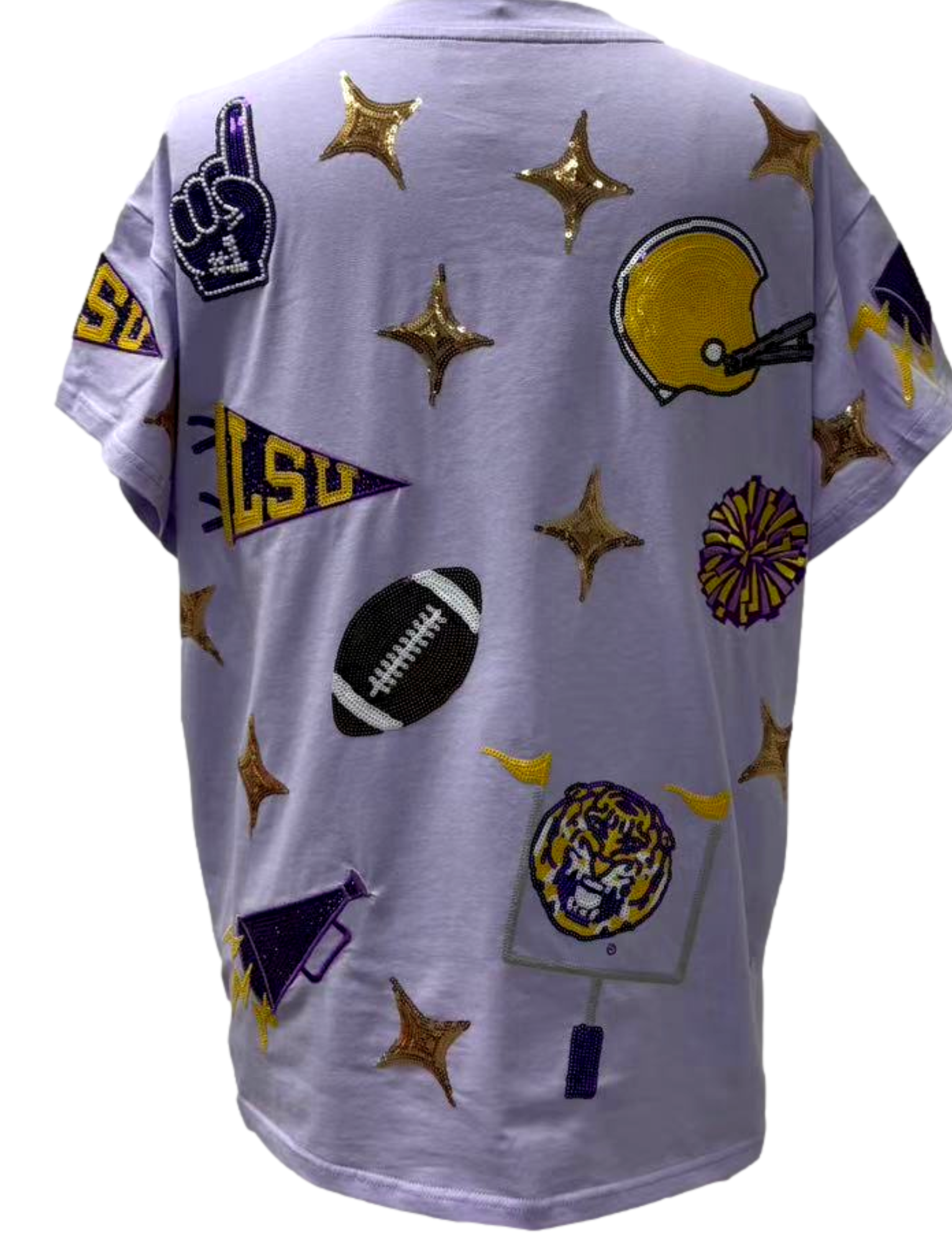 QOS Licensed LSU Sparkle Gameday Icon Tee