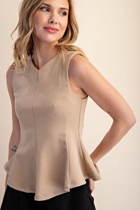 Cute Enough To Take Two Top Taupe