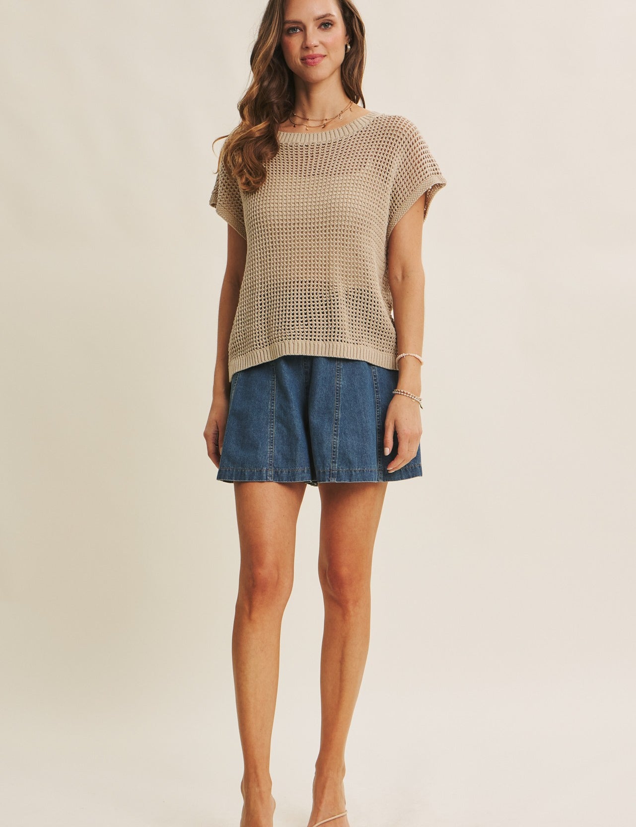 Sandbar Breeze Knit Top - Natural