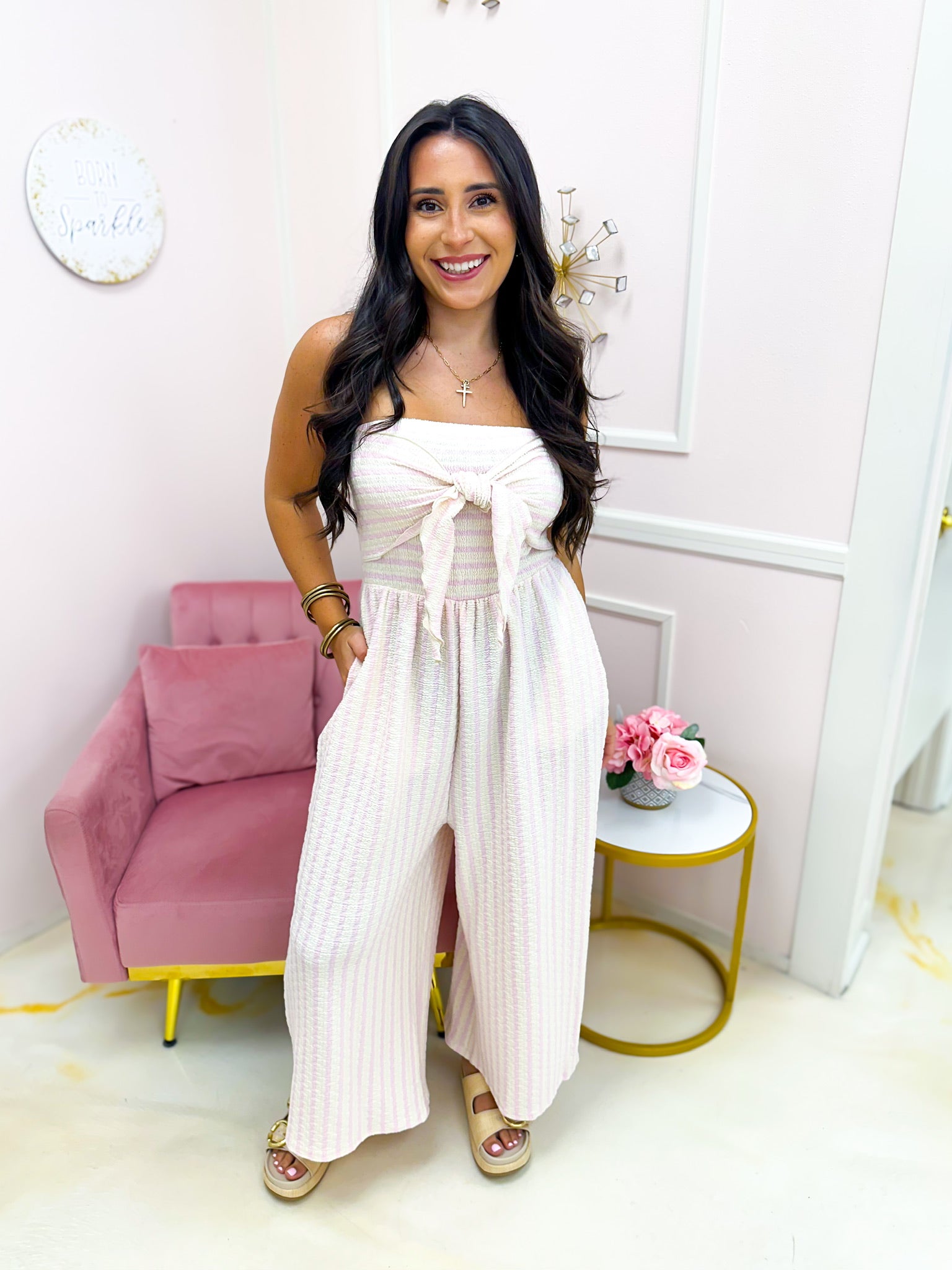 Coastal Retreat Jumpsuit - Pink