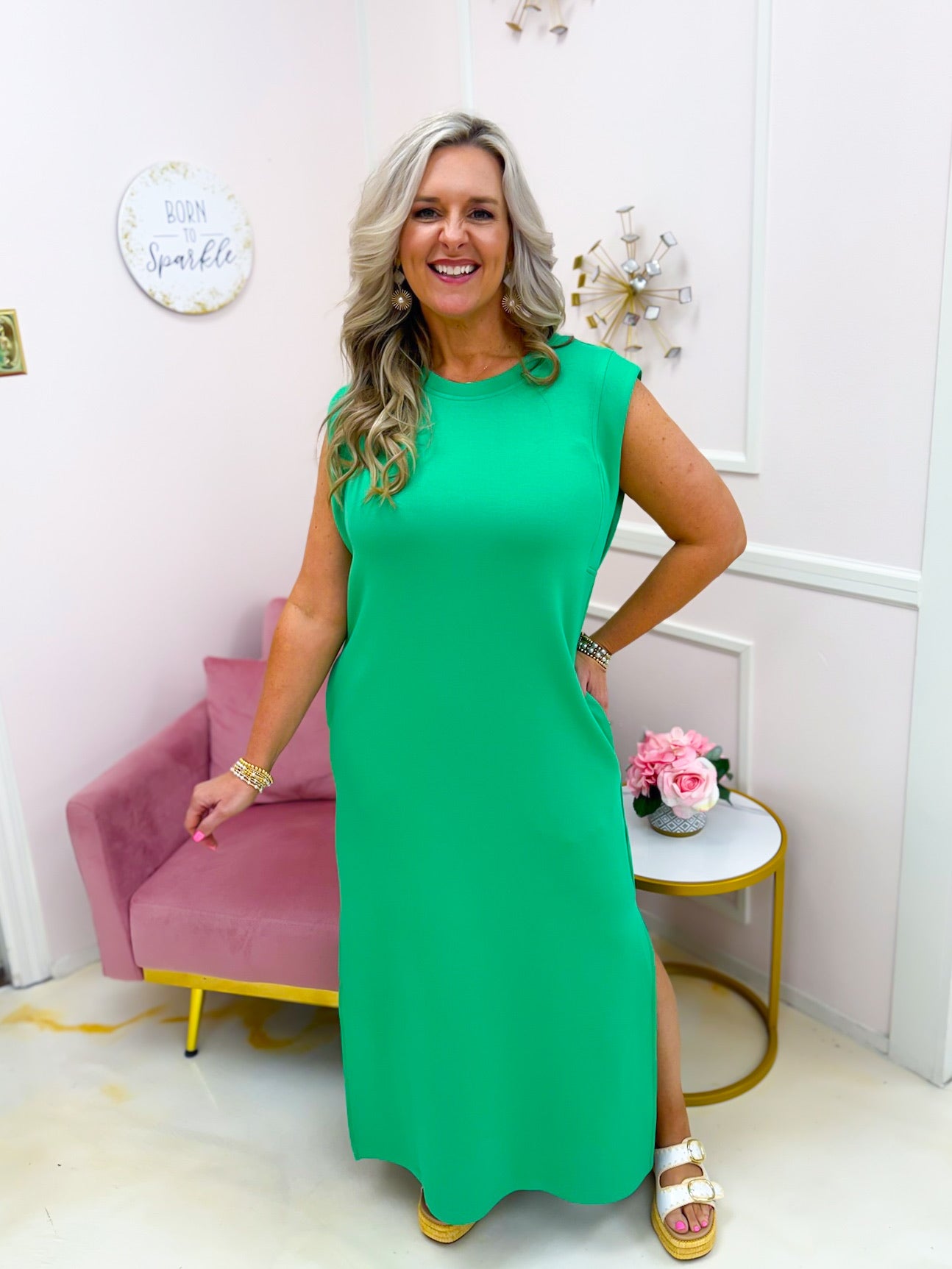 Always Around Maxi Dress -Kelly Green