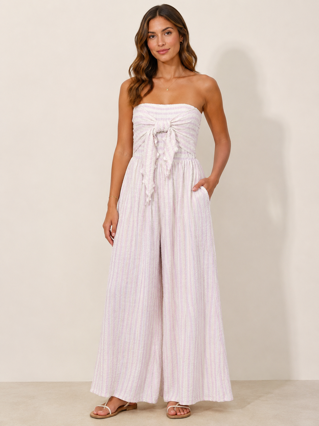 Coastal Retreat Jumpsuit - Pink