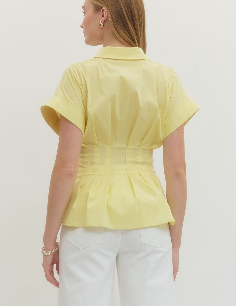 Buckle & Breeze Top -Yellow