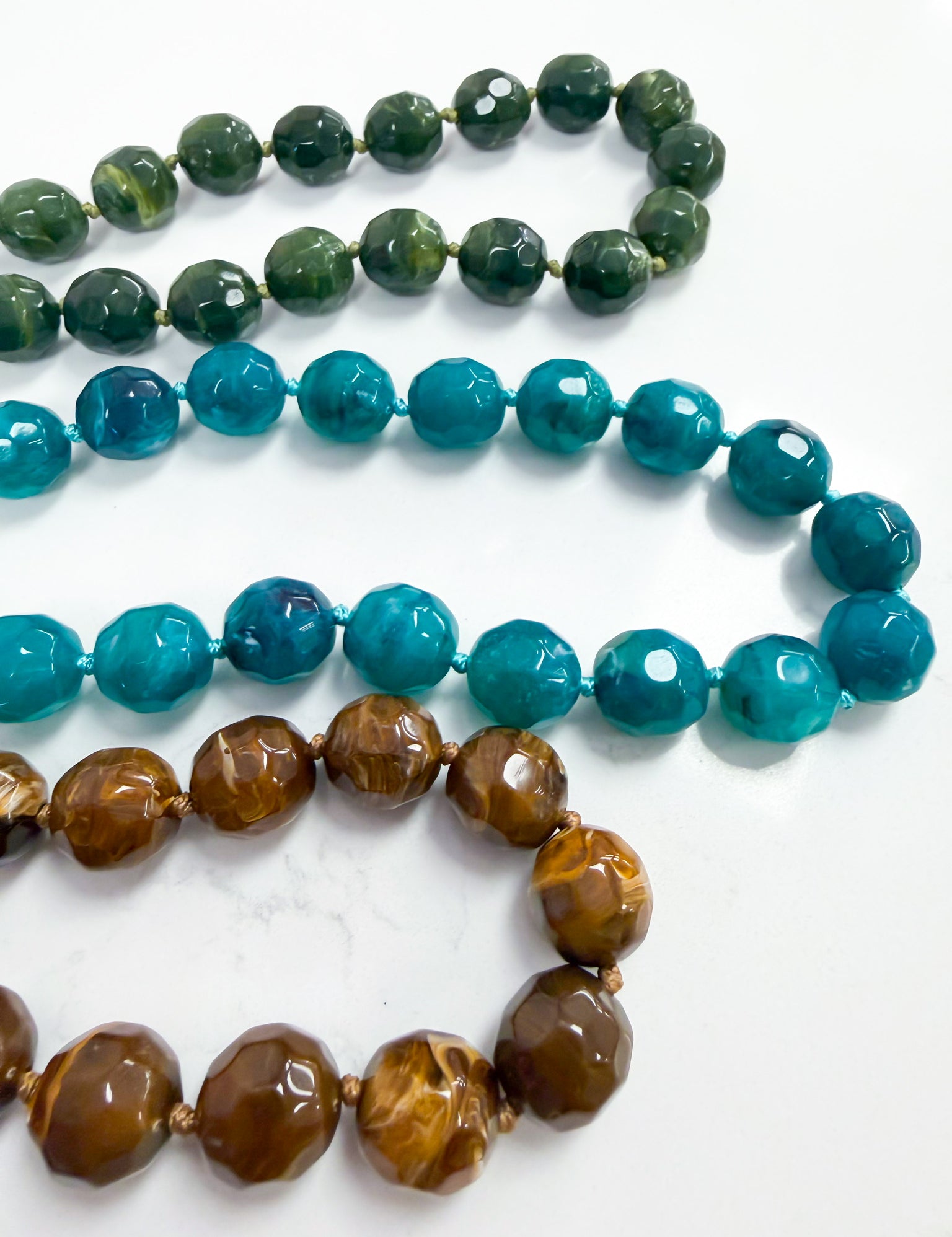 Maddyn Beaded Necklace - Olive