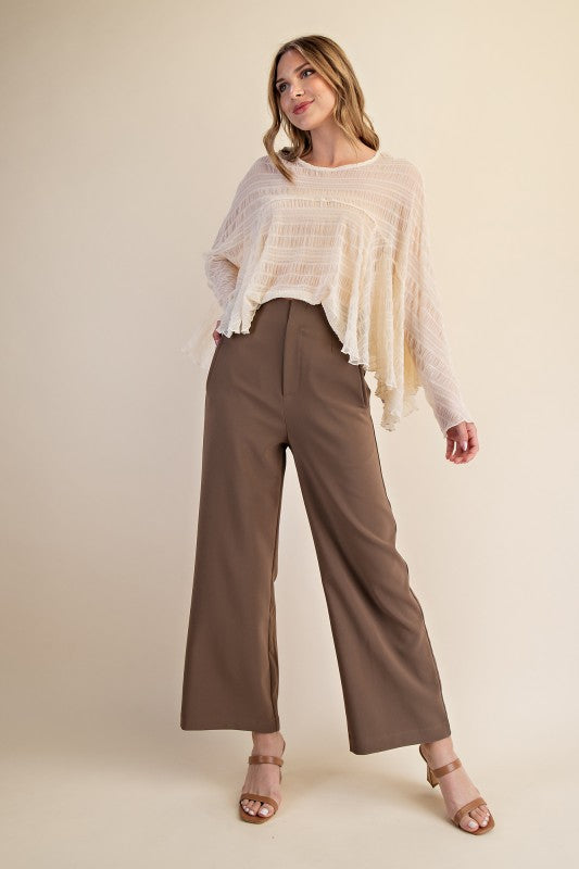 Straight To The Point Pants Mocha