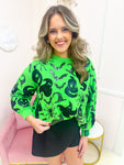 QOS Green & Black Halloween Icon Sweatshirt