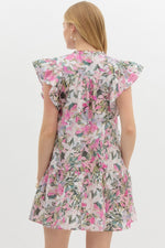 Sending Postcards Dress Pink
