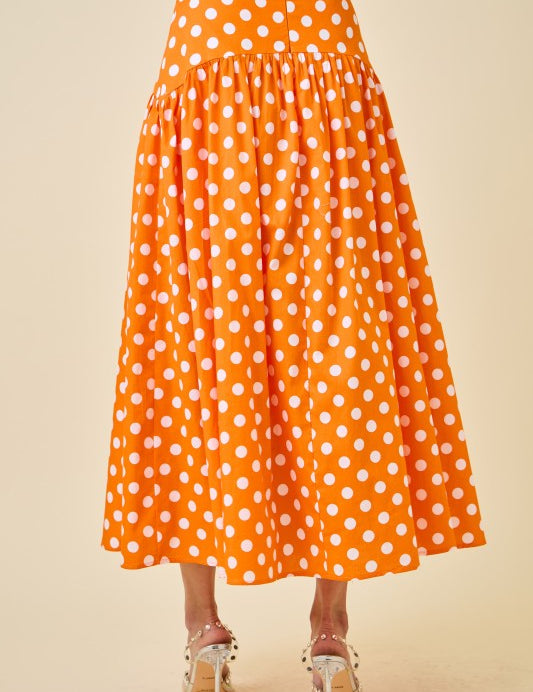 Polka Dot Party Set - Orange