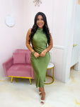 Stop And Stare Dress Olive