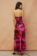 Magenta Garden Maxi Dress