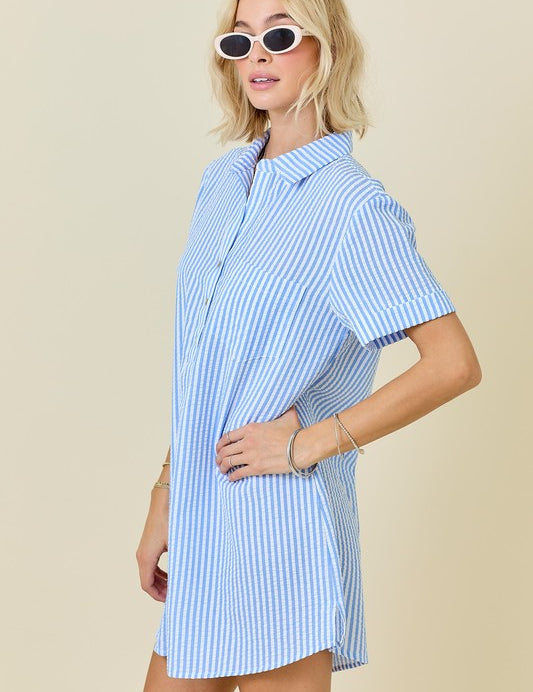 Easy Sunday Dress - Blue
