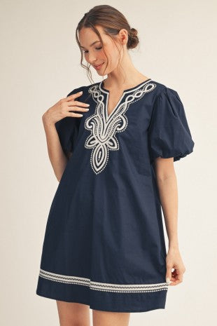 Midnight Blues Mini Dress