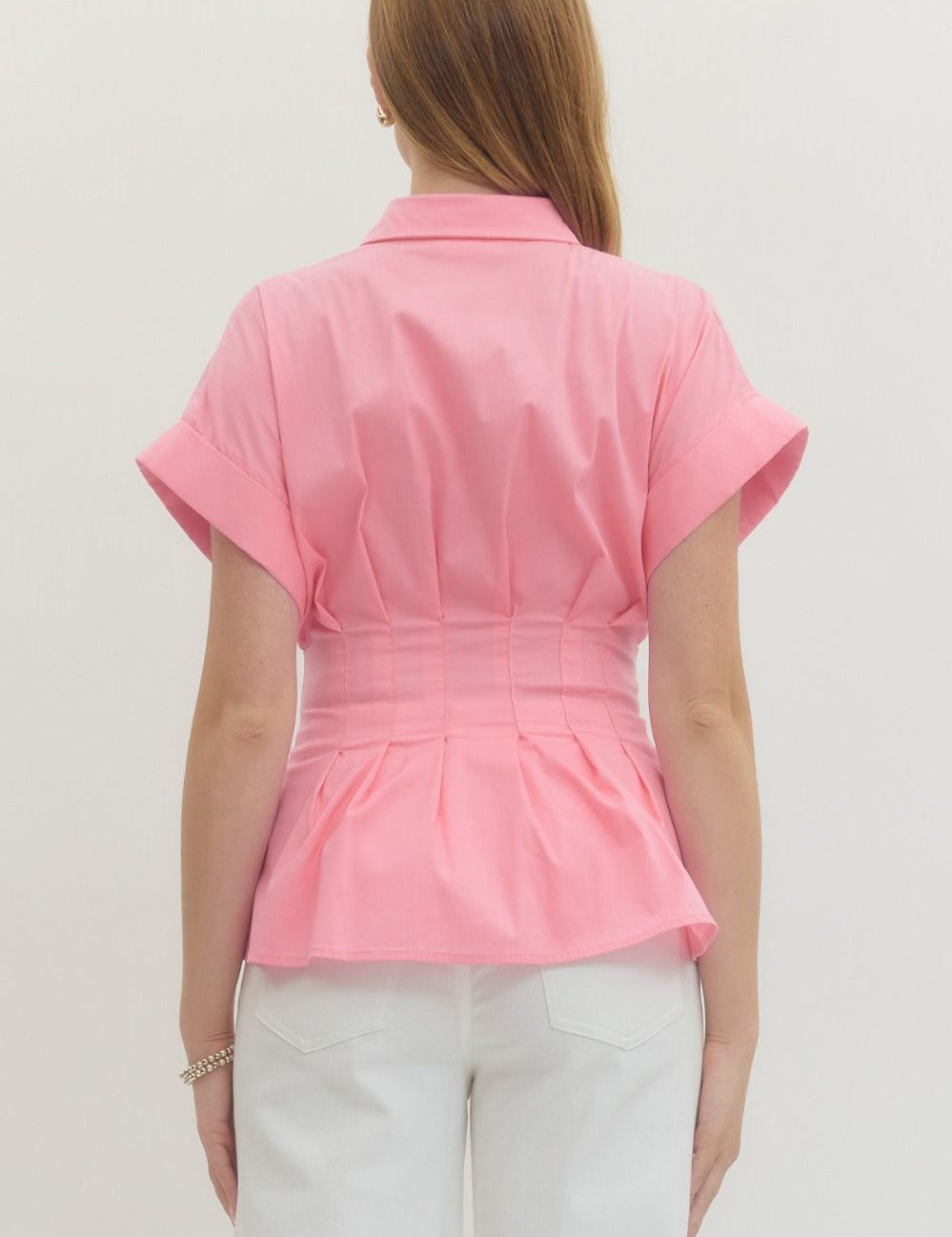 Buckle & Breeze Top -Pink