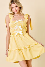 Dressed In Bows Dress Lemon