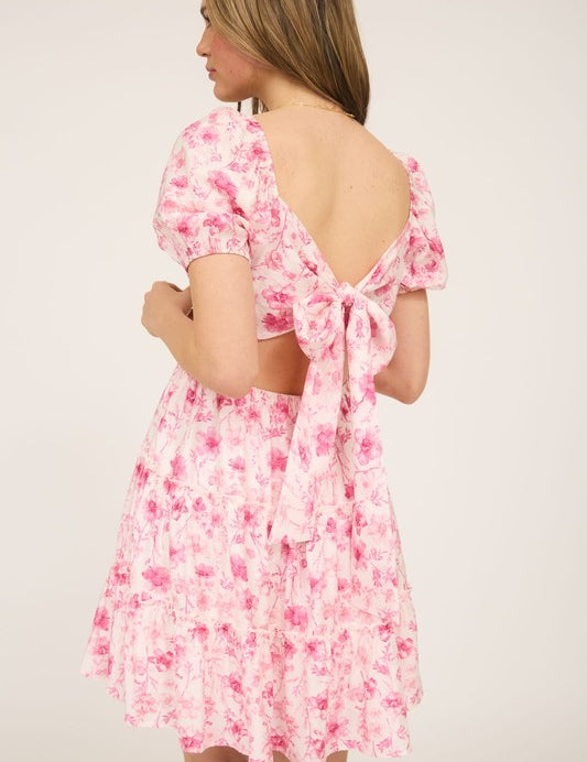 Keep 'Em Guessing Dress Pink