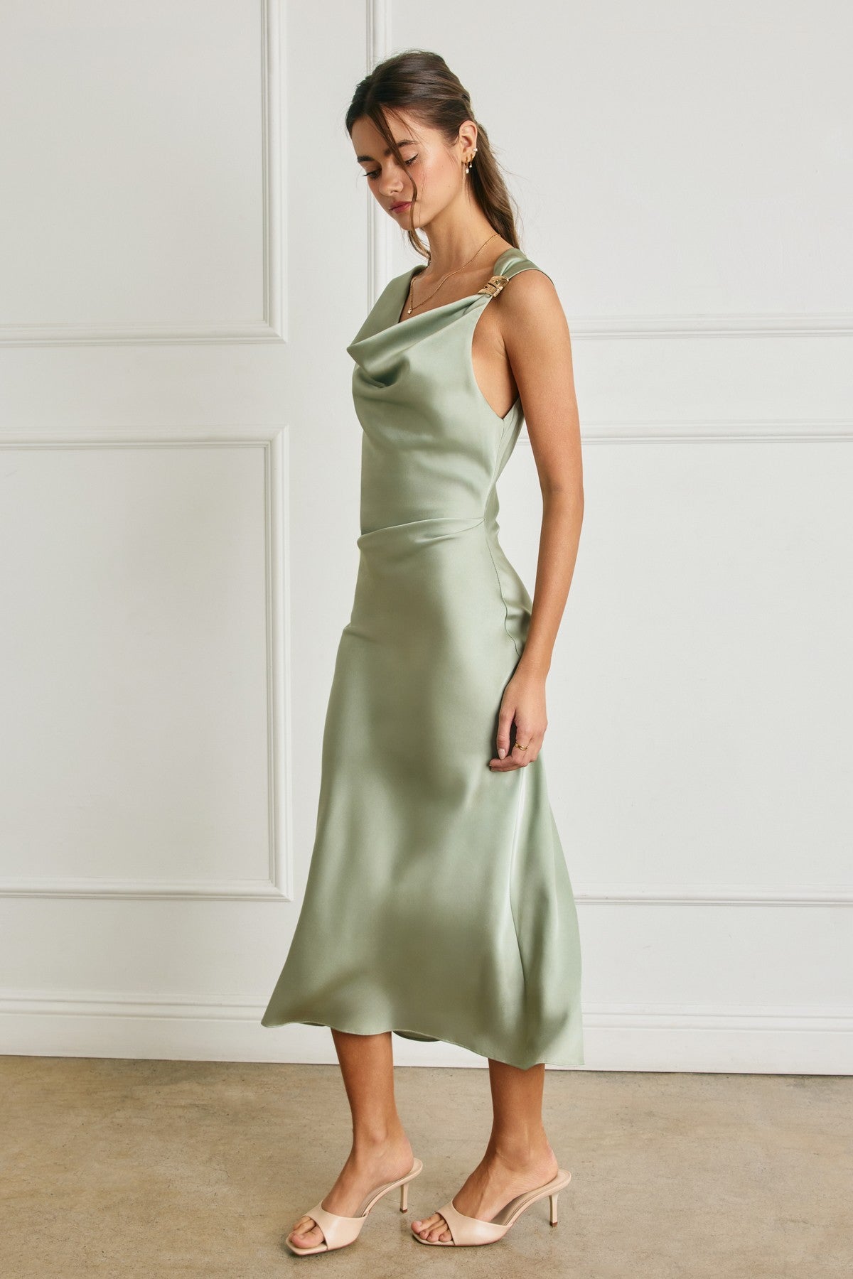 Green Tea Midi Dress