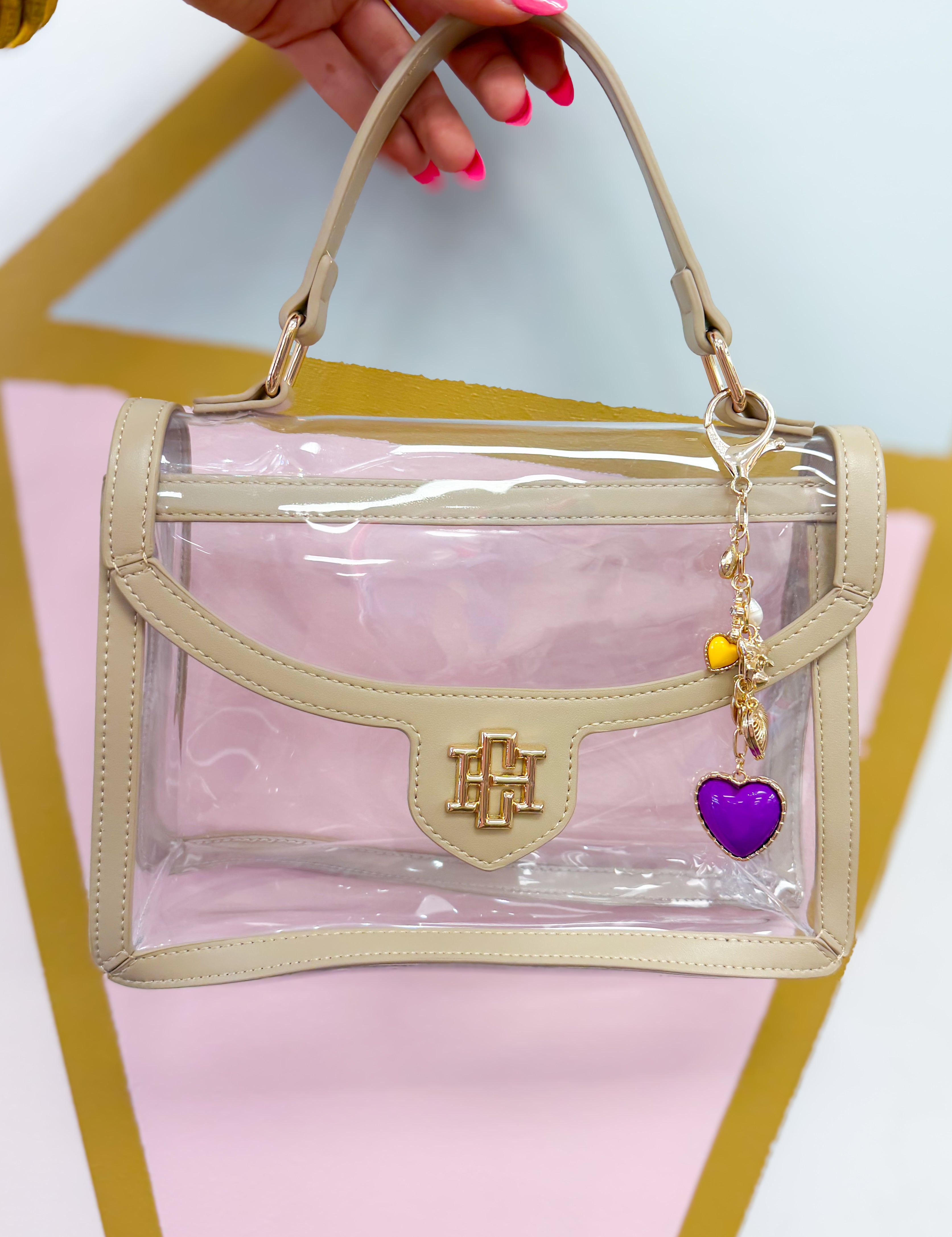Sutton Bag Charm - Purple