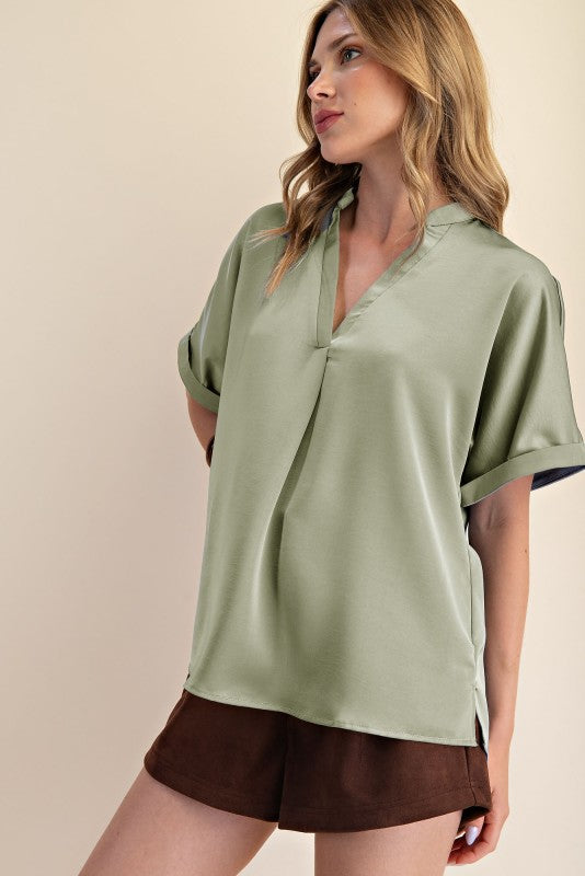 Quiet Luxury Top - Sage