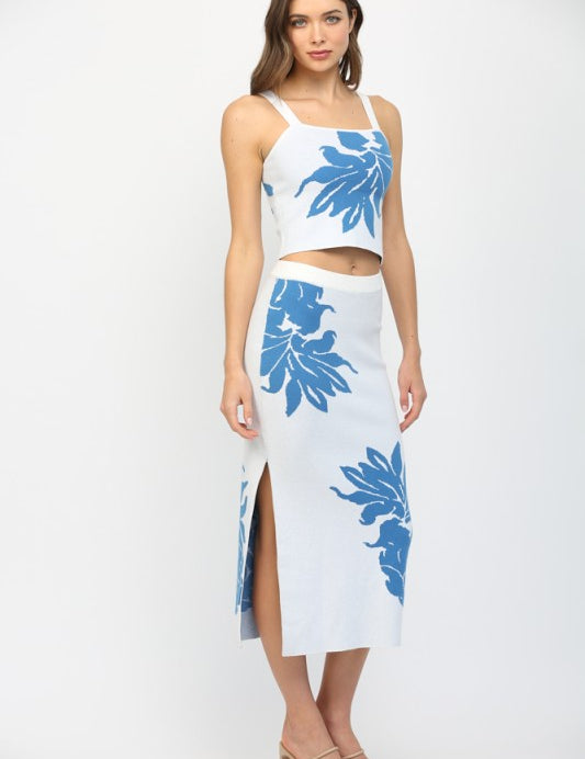 Blue Paradise Knit Set