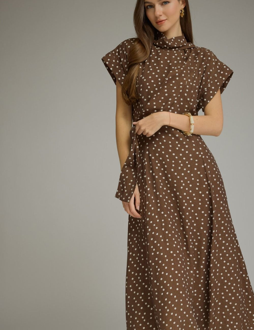Poised & Pretty Midi Dress - Burgundy