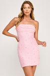 Cover Me In Pink Pearls Dress