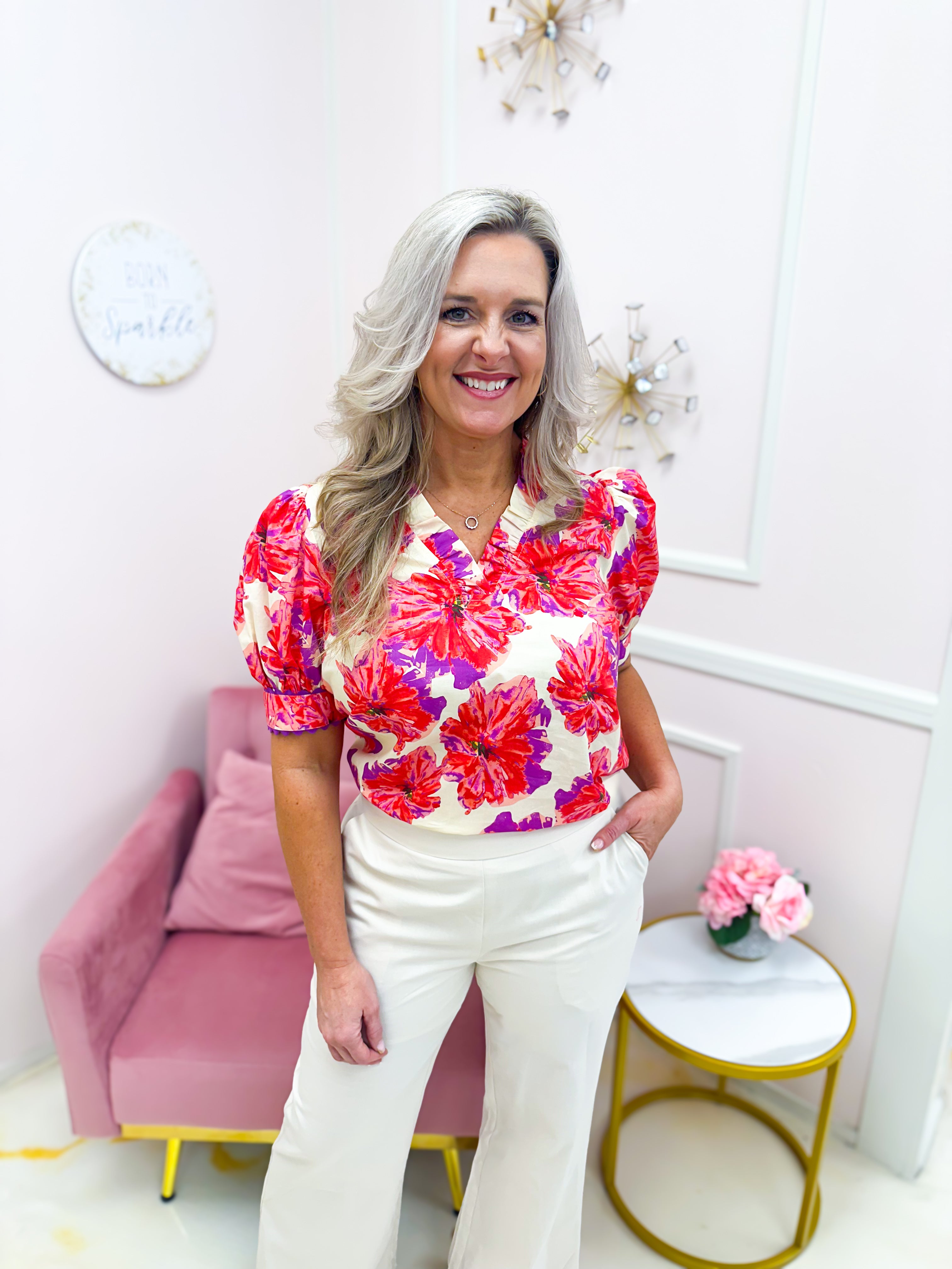 Luau Top Red