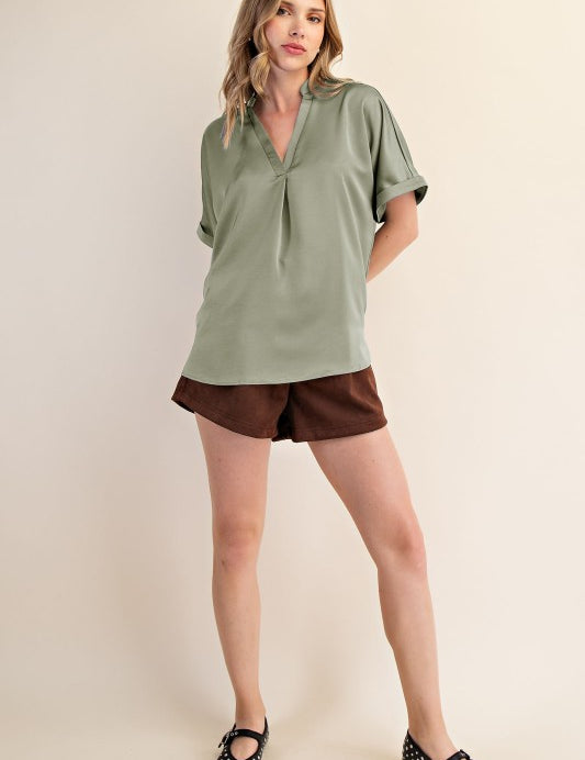 Quiet Luxury Top - Sage