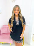 Leading Leopard Into Fall Dress Black