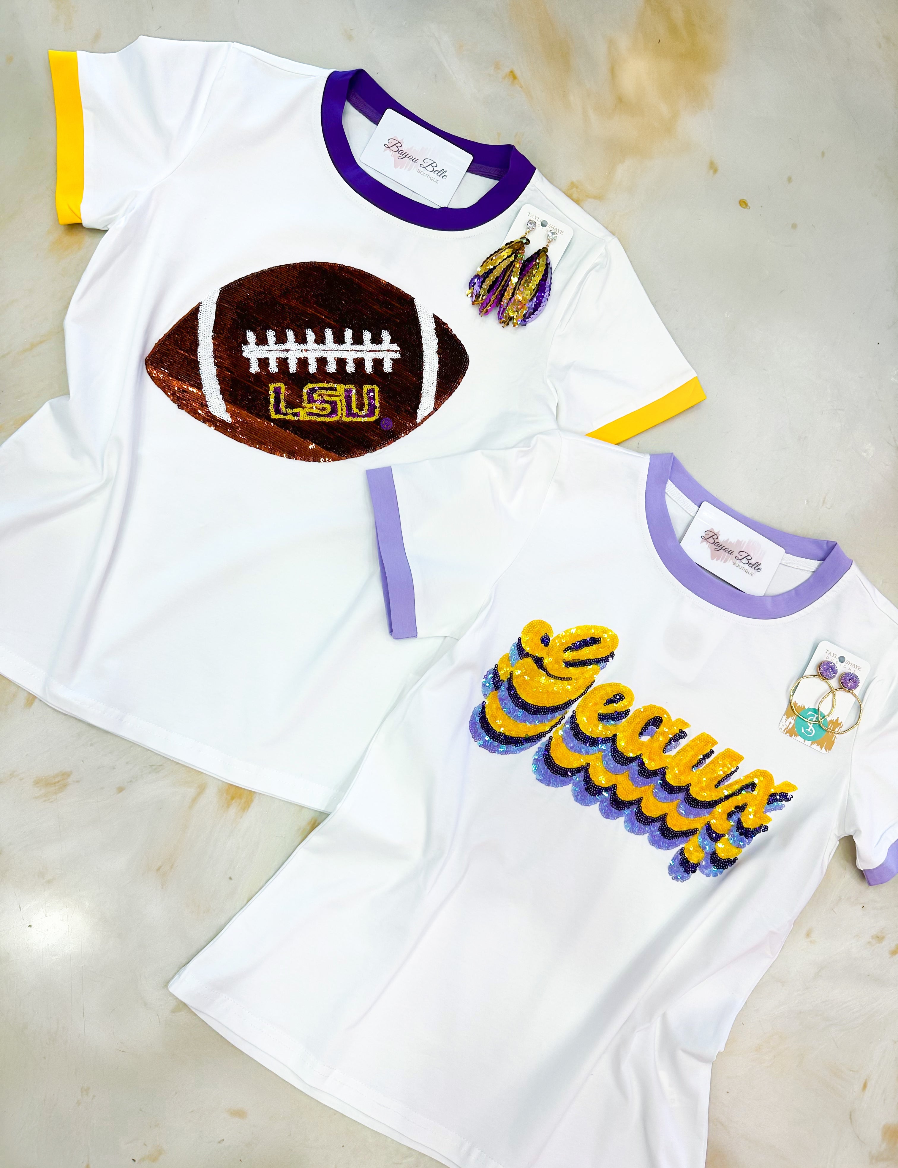 LSU Football Tee