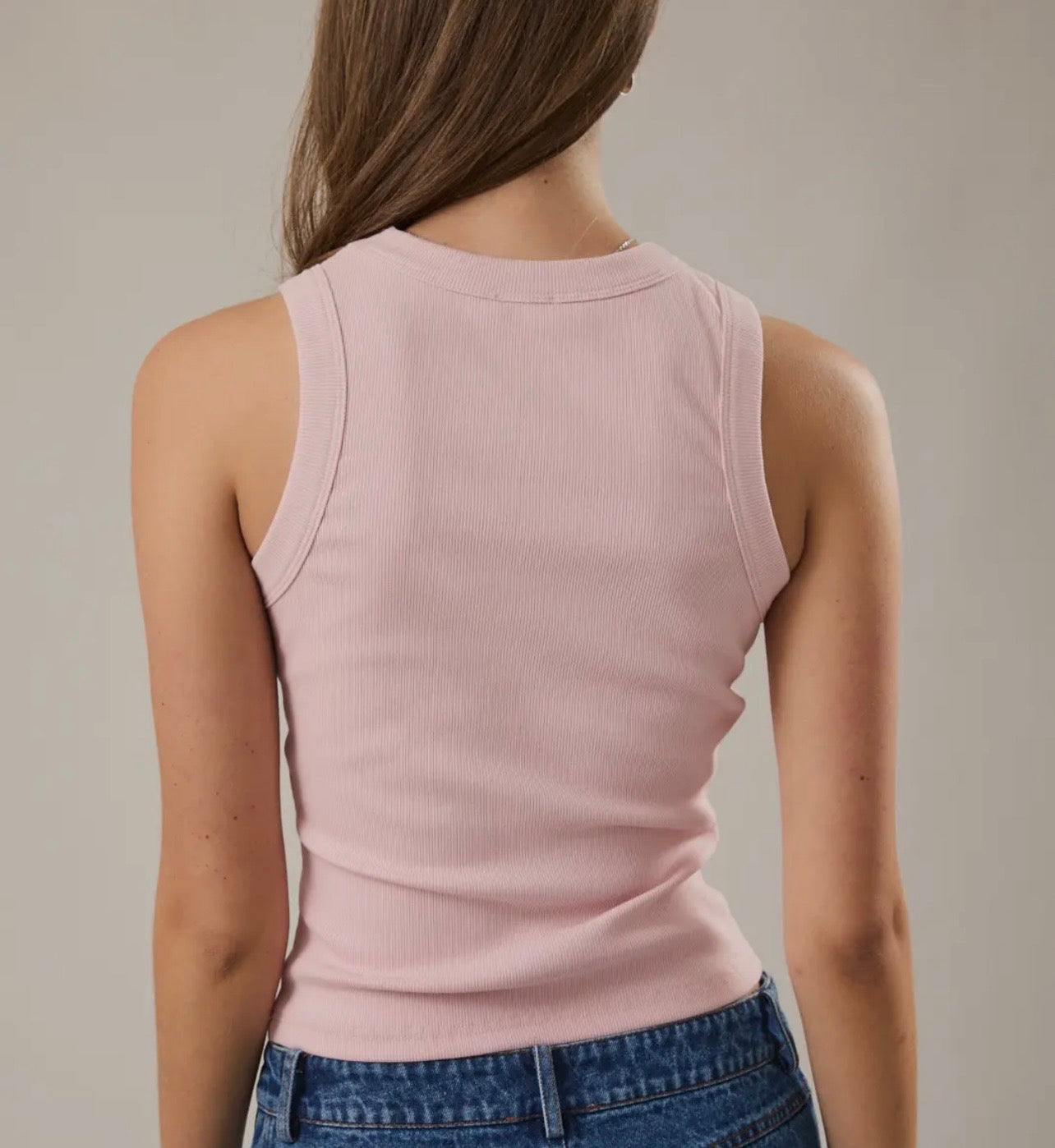 Everyday Rib Tank Pink