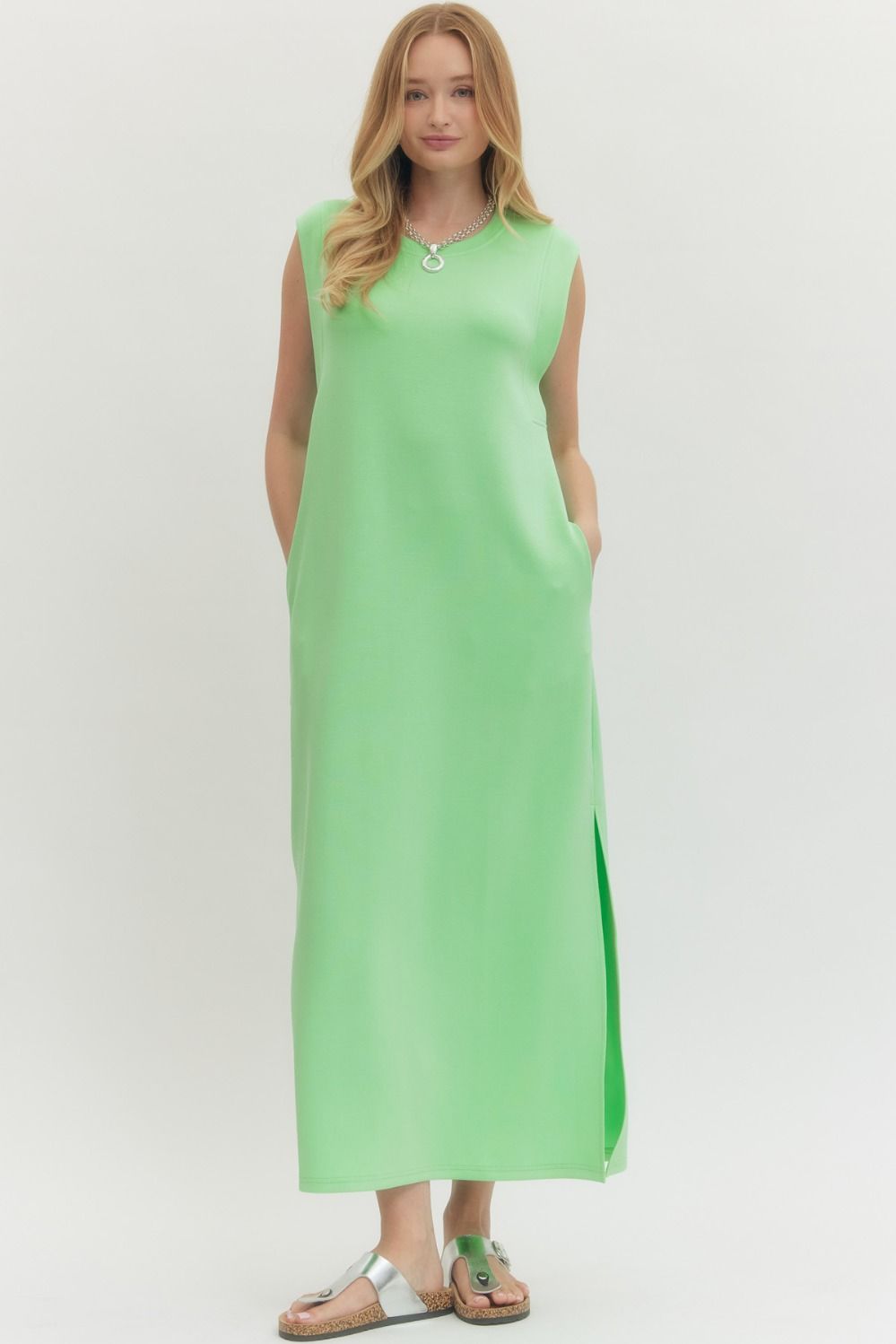 Always Around Midi Dress -Mint