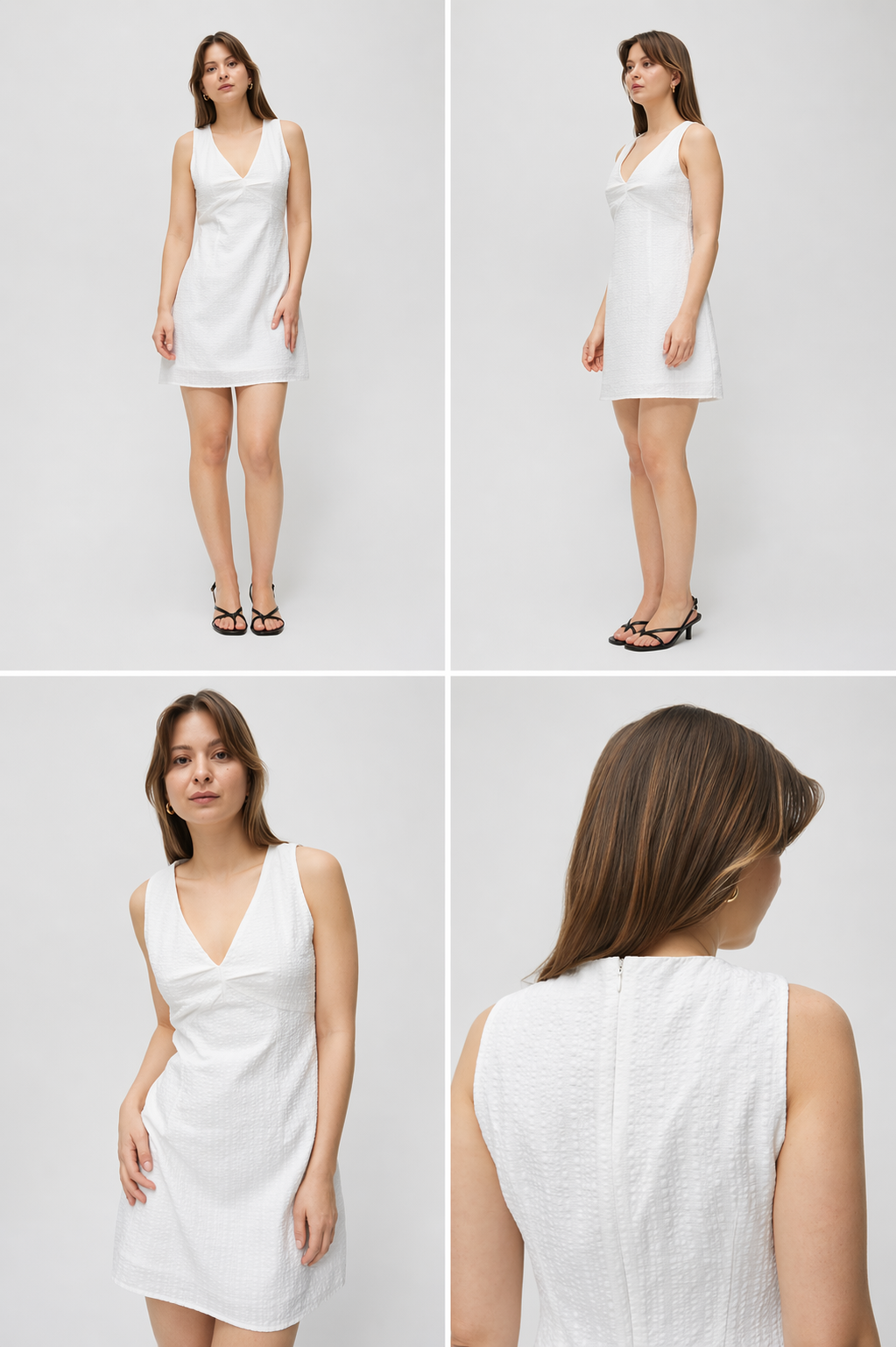 Sunday Stroll Mini Dress - White