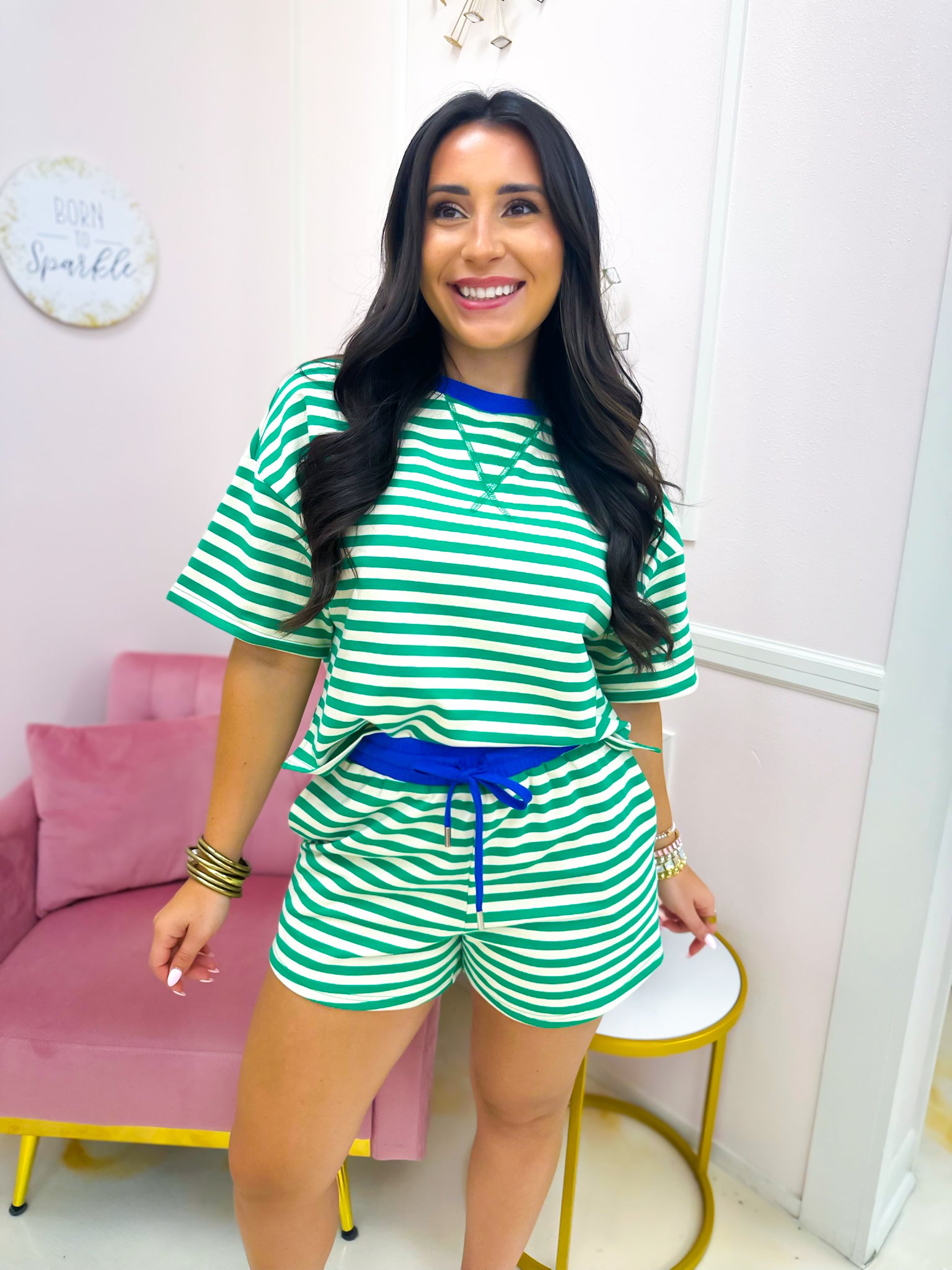 Weekend Stripes Set - Green/Blue