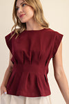Most Wanted Top Burgundy