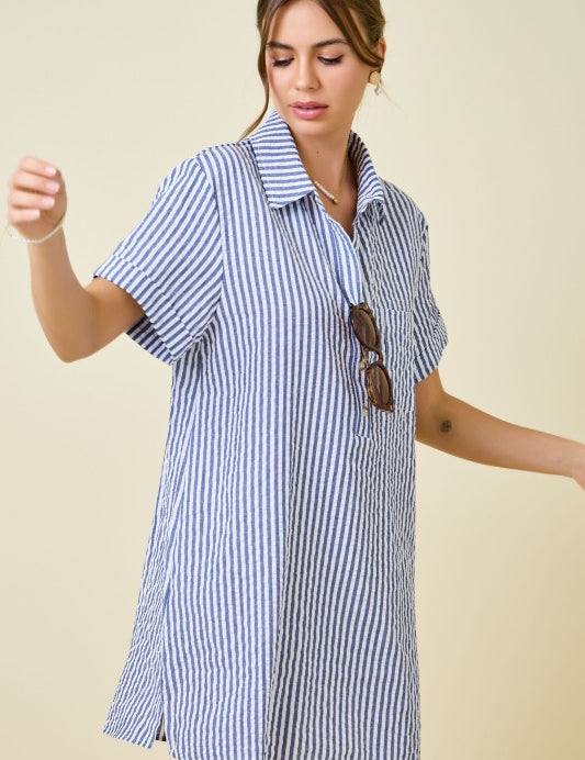 Easy Sunday Dress - Navy
