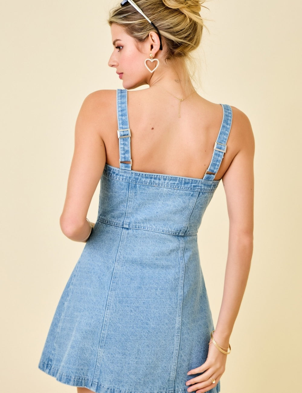 Harper Sweetheart Denim Dress