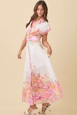 Fantasy Garden Maxi Dress Pink