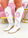 Ruby Bow Boots Pink