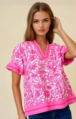 Wildflower Weekend Top Pink