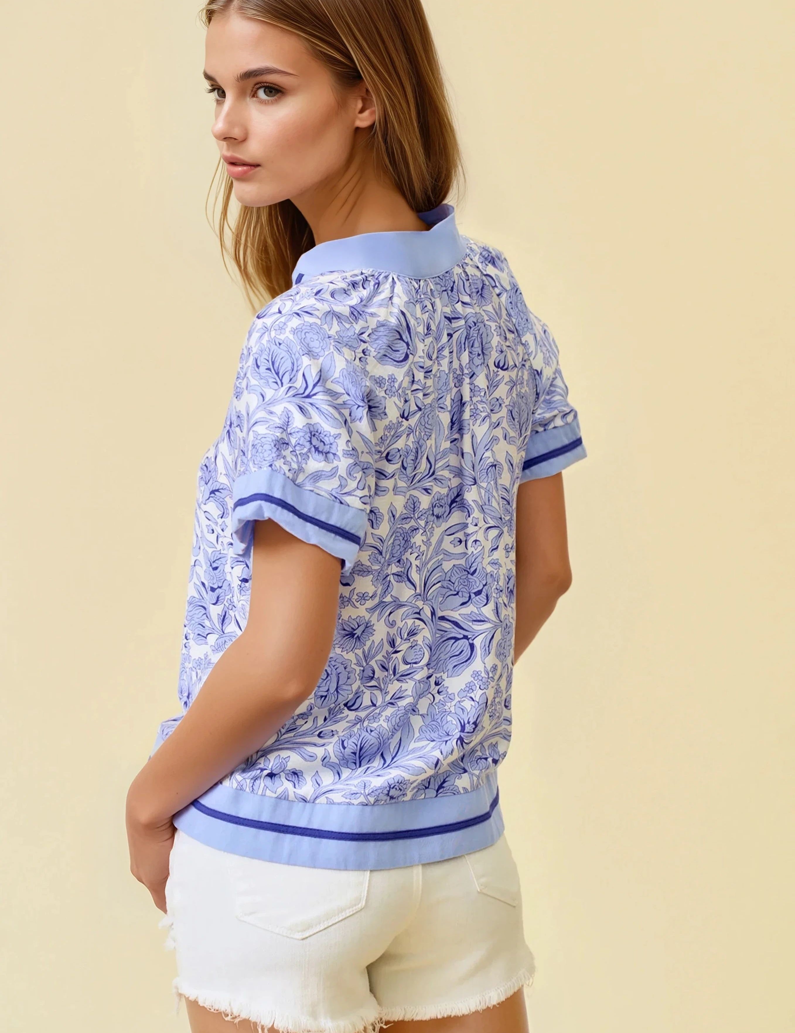 Wildflower Weekend Top Blue