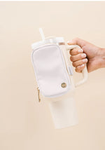 White tumbler fanny pack